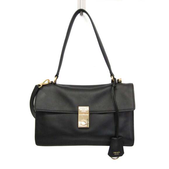 PRADA Handbags - Prada Soft Sound Medium Women's Leather Handbag,Shoulder Bag Black